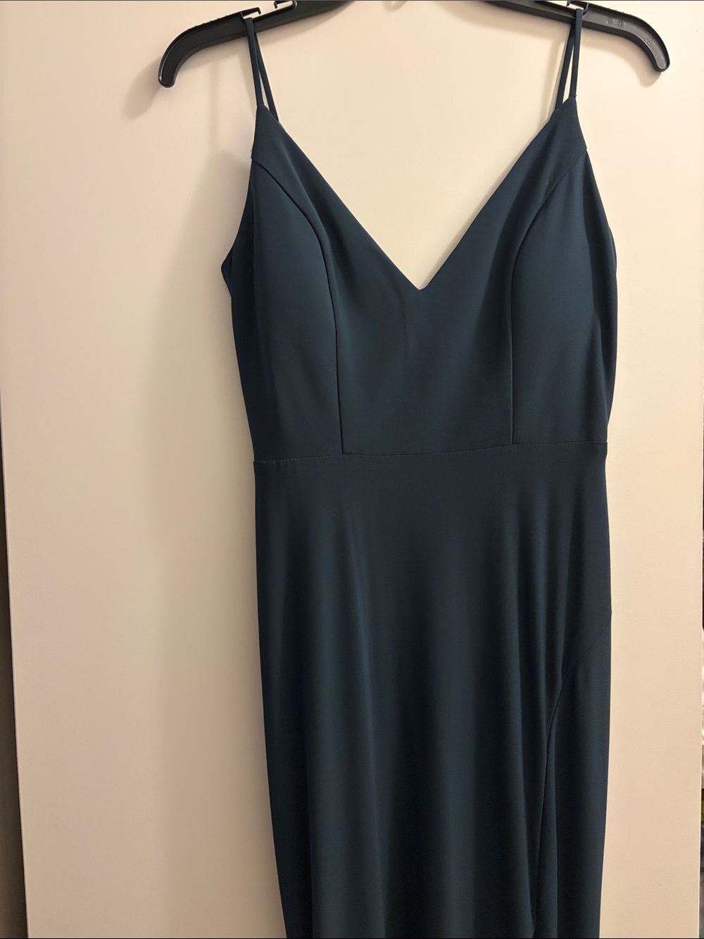 Jump V-Neck Hi-Lo Floor-Length Dress